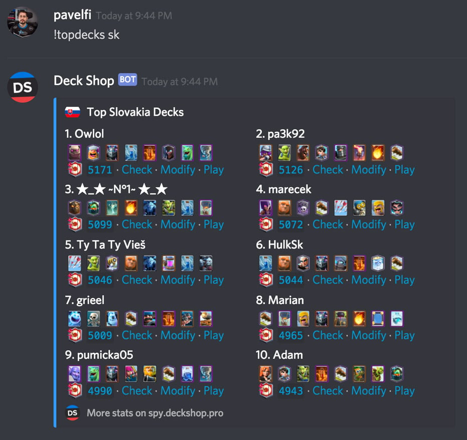 Deck Shop Discord Bot | Best Clash Royale decks, guides, tutorials ...